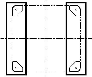 圓錐破碎機安裝圖:底板布置圖
